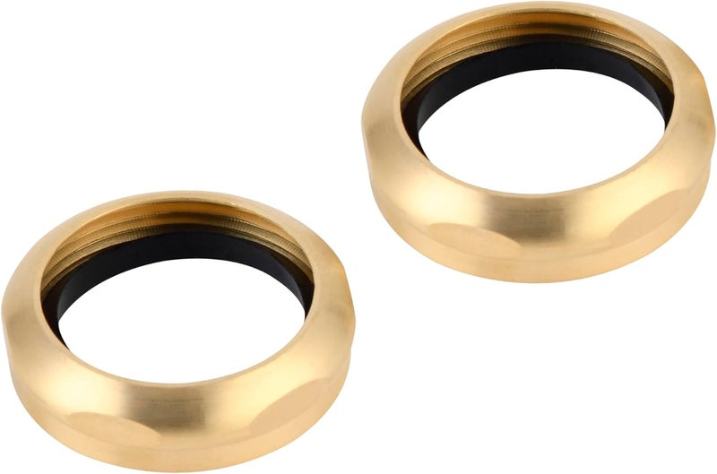 Zm Slip Joint Nut and Washer, Sink Drain Kit, Rough Brass, 1-1/2-Inch, 2 Pack - Image 1